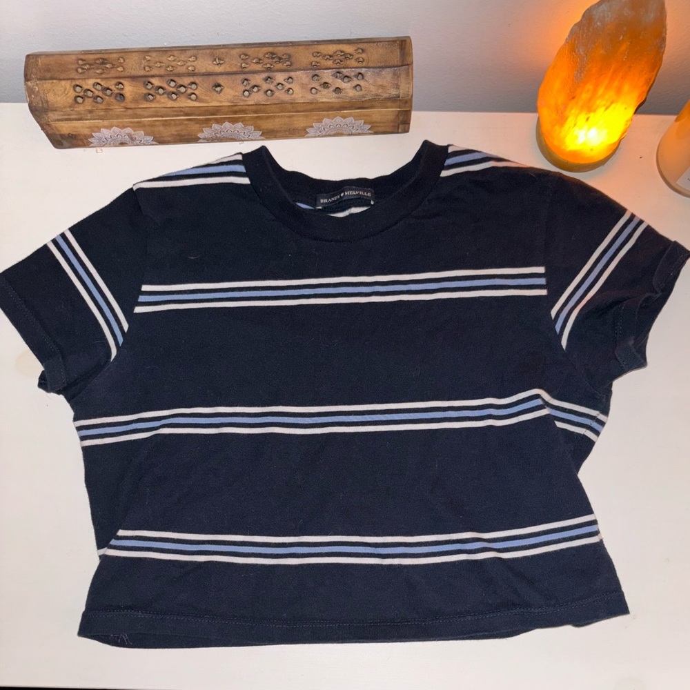 Brandy Melville cropped stripped top
